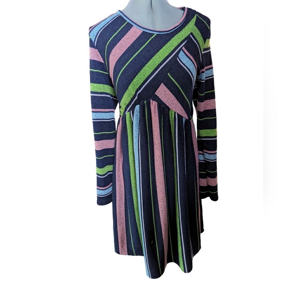 ‎Egs California striped colorful dress